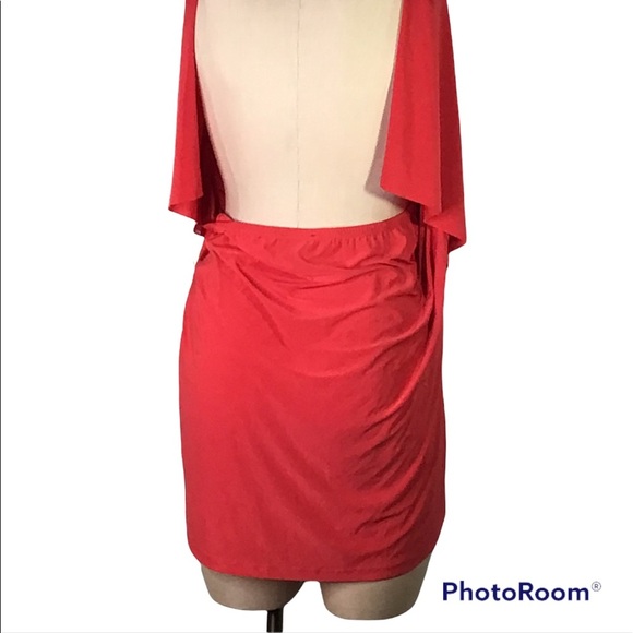 Dots Red Ruffles & Backless Top. 3X, NWOT - Picture 3 of 5